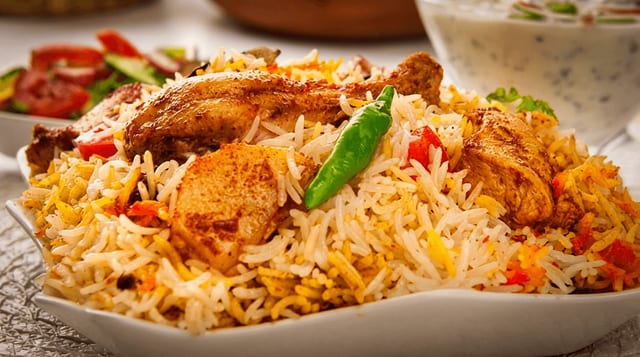 Hyderabadi Boneless Chicken Biryani.